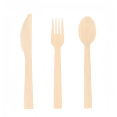 Einwegbesteck aus Bambus