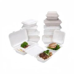 Bagasse-Clamshell-Behälter